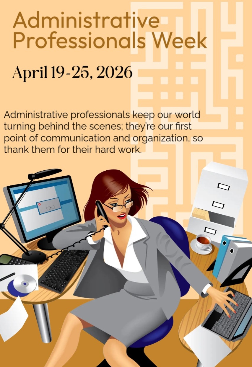 Administrative Professionals Day Poster - Made with PosterMyWall